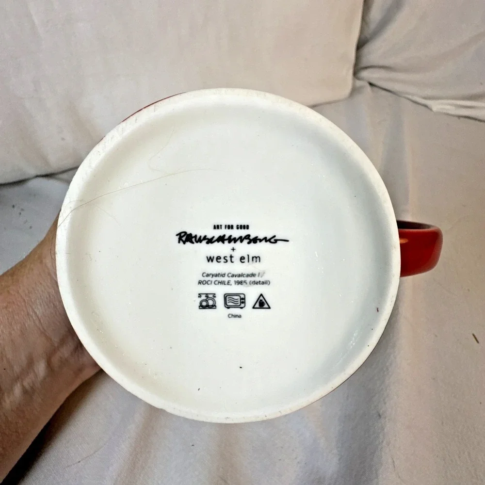 West Elm Robert Rauschenberg Mug | Rauschenberg Art Work Mug Caryatid Cavalcade